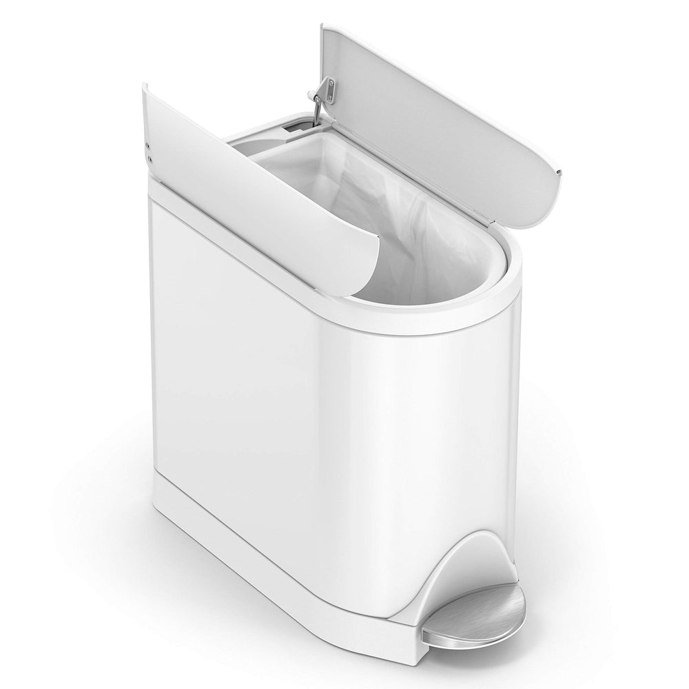 simplehuman gros plan sur Lid Shox pour fermeture lente et silencieuse