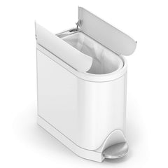 simplehuman gros plan sur Lid Shox pour fermeture lente et silencieuse