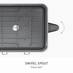 simplehuman plateau hydrophile montrant évaporation rapide
