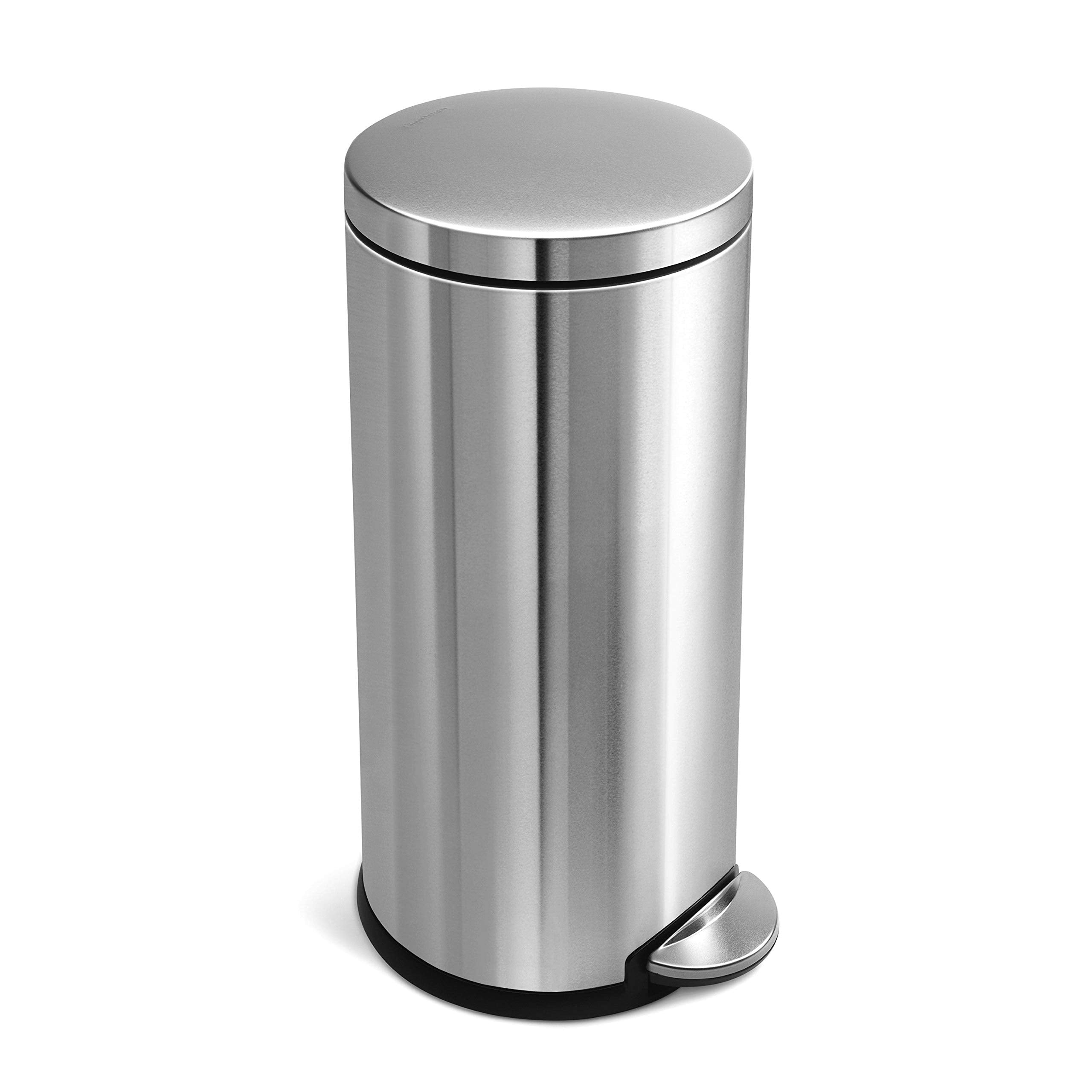 simplehuman comparaison taille 30 L montrant encombrement et capacité