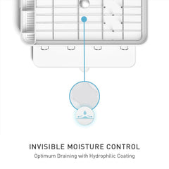 simplehuman pied antidérapant stabilise l'égouttoir et protège le plan de travail