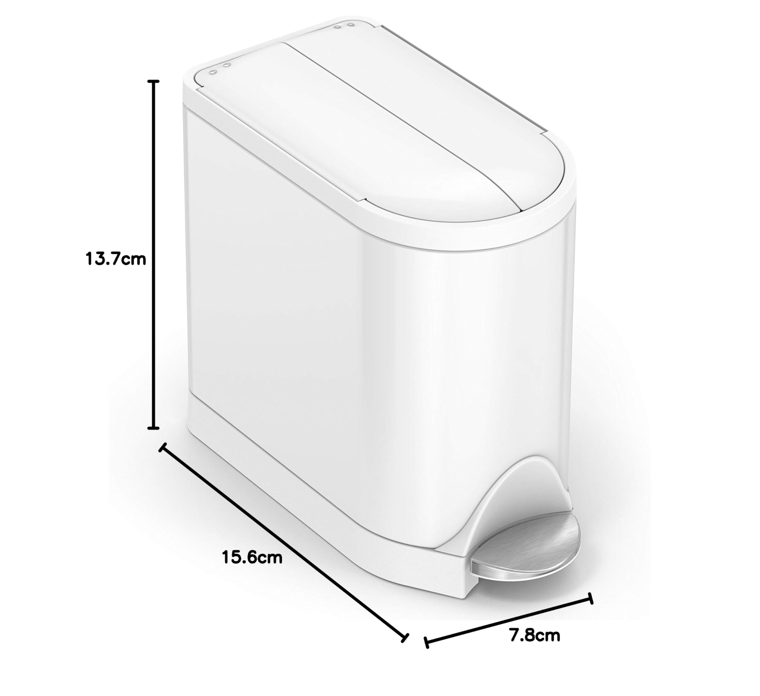 simplehuman poubelle installée près de la vasque optimise espace et style