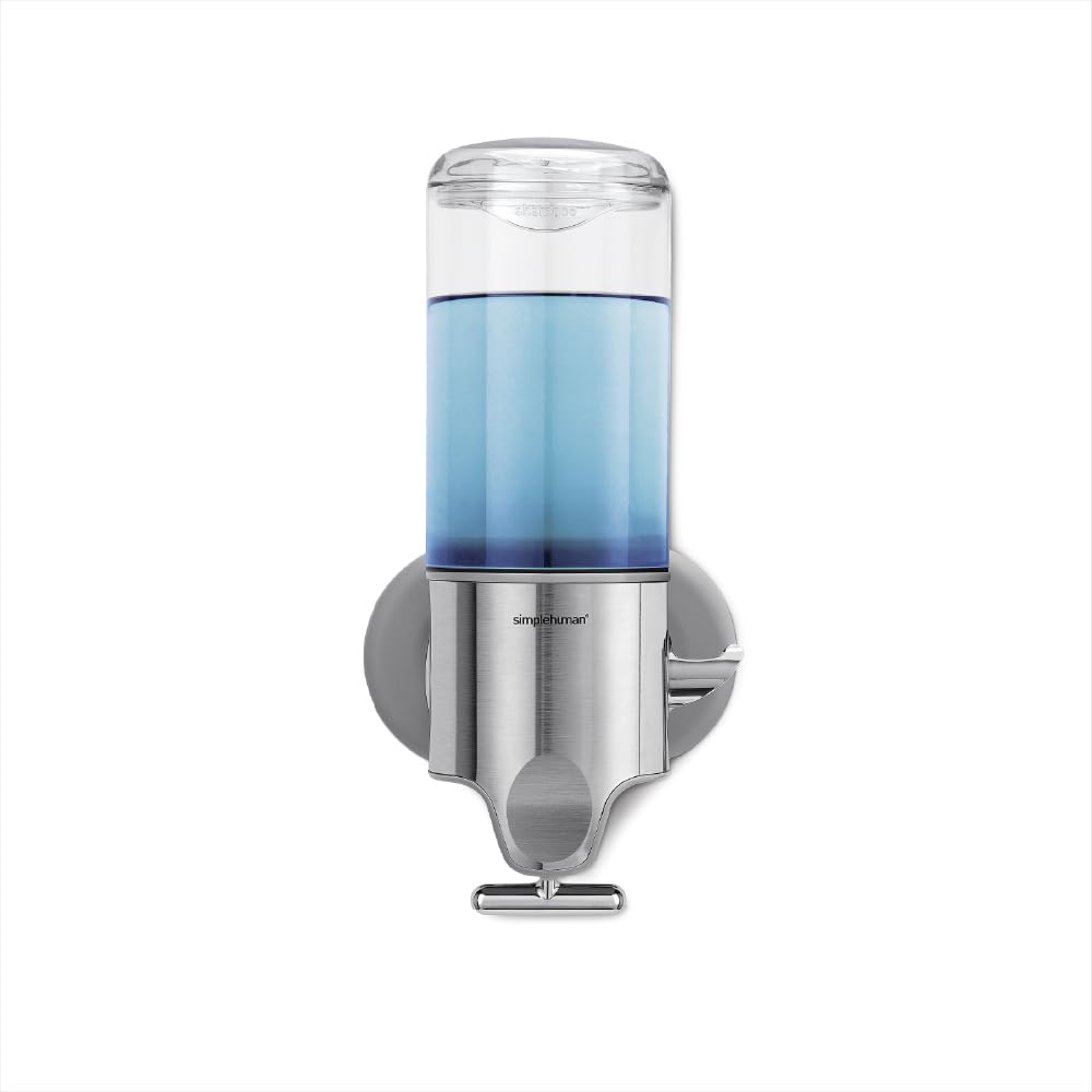 simplehuman vue avant du distributeur mural solide et élégant pour salle de bain