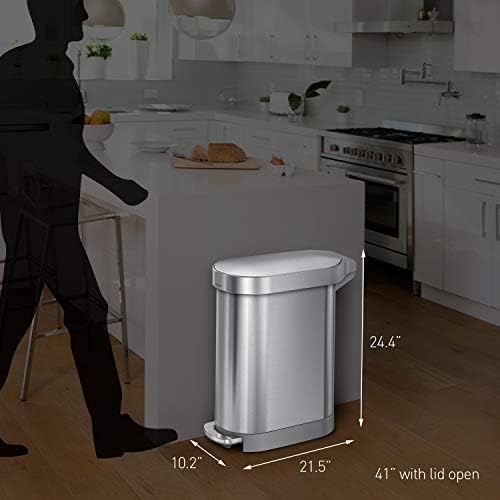 simplehuman pédale acier robuste, durabilité pour usage intensif
