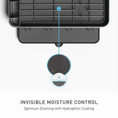 simplehuman porte-verres suspendu séchant quatre verres rapidement