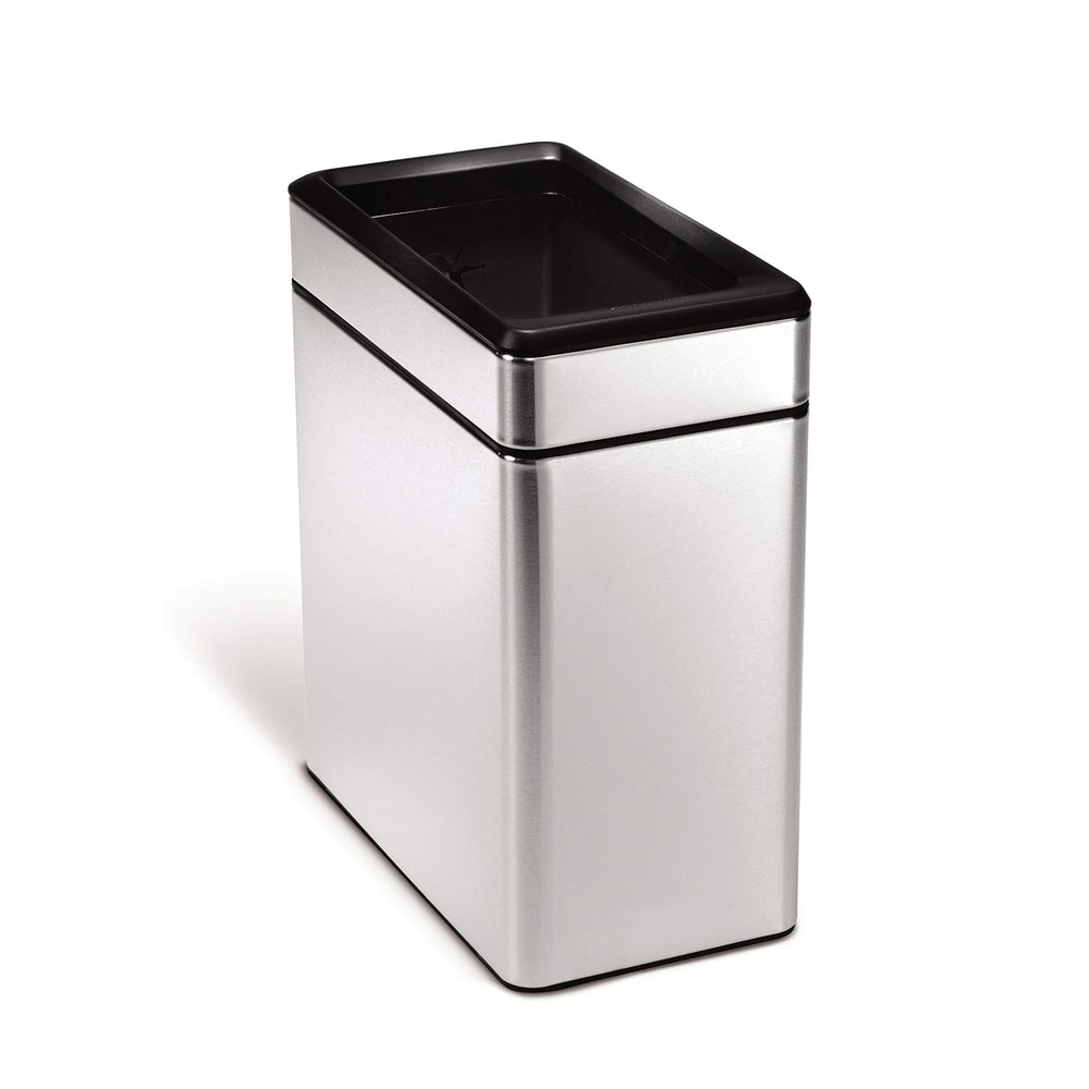 simplehuman poubelle face avant en acier brossé, élégance et durabilité