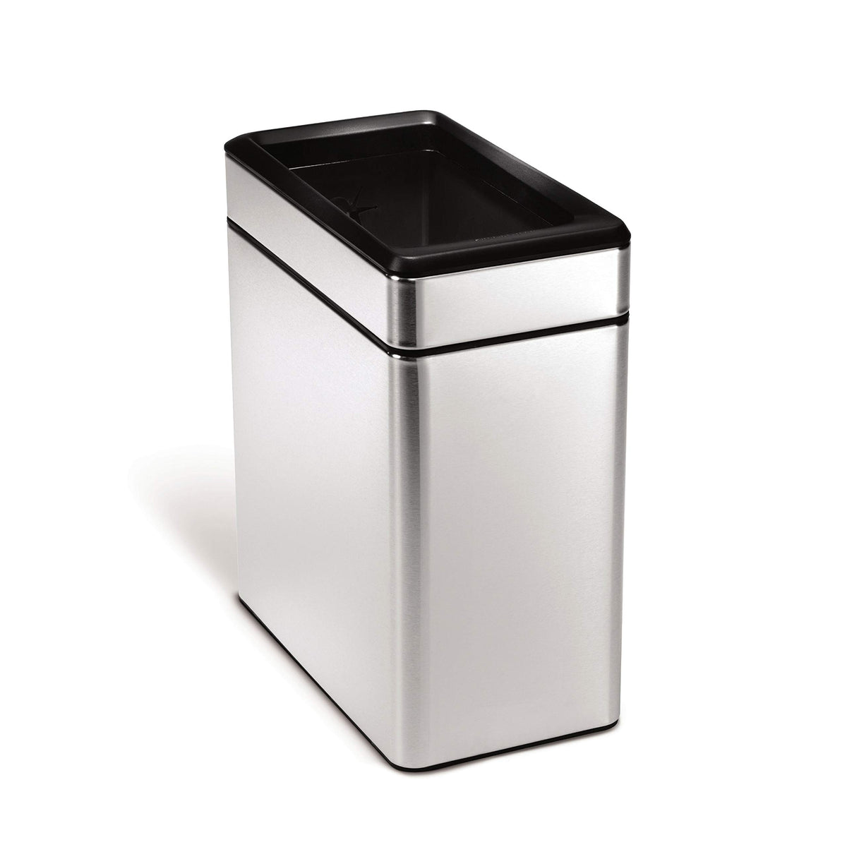 simplehuman poubelle face avant en acier brossé, élégance et durabilité