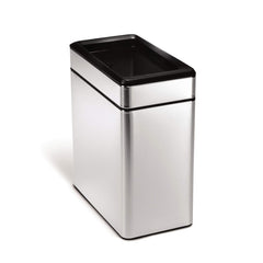 simplehuman poubelle face avant en acier brossé, élégance et durabilité