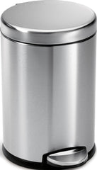 simplehuman poubelle face avant en inox brossé, look net et durable