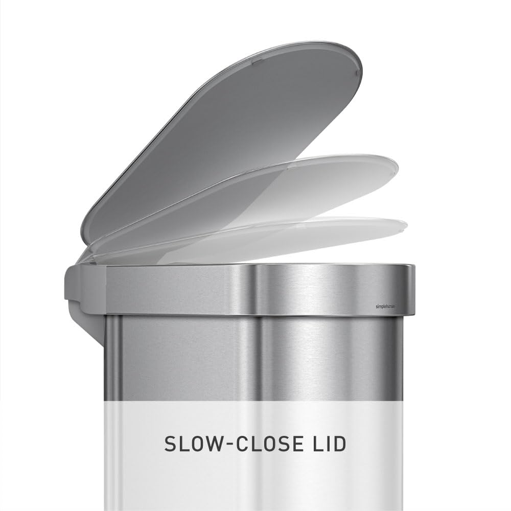 simplehuman poubelle couvercle Lid Shox, fermeture lente et silencieuse