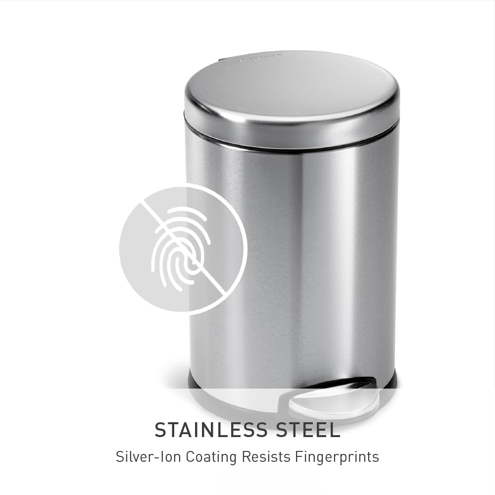 simplehuman pédale en acier robuste testée pour durabilité et usage fréquent