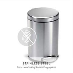 simplehuman pédale en acier robuste testée pour durabilité et usage fréquent