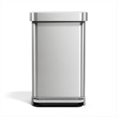 simplehuman poubelle face avant 45L design compact pour gain de place