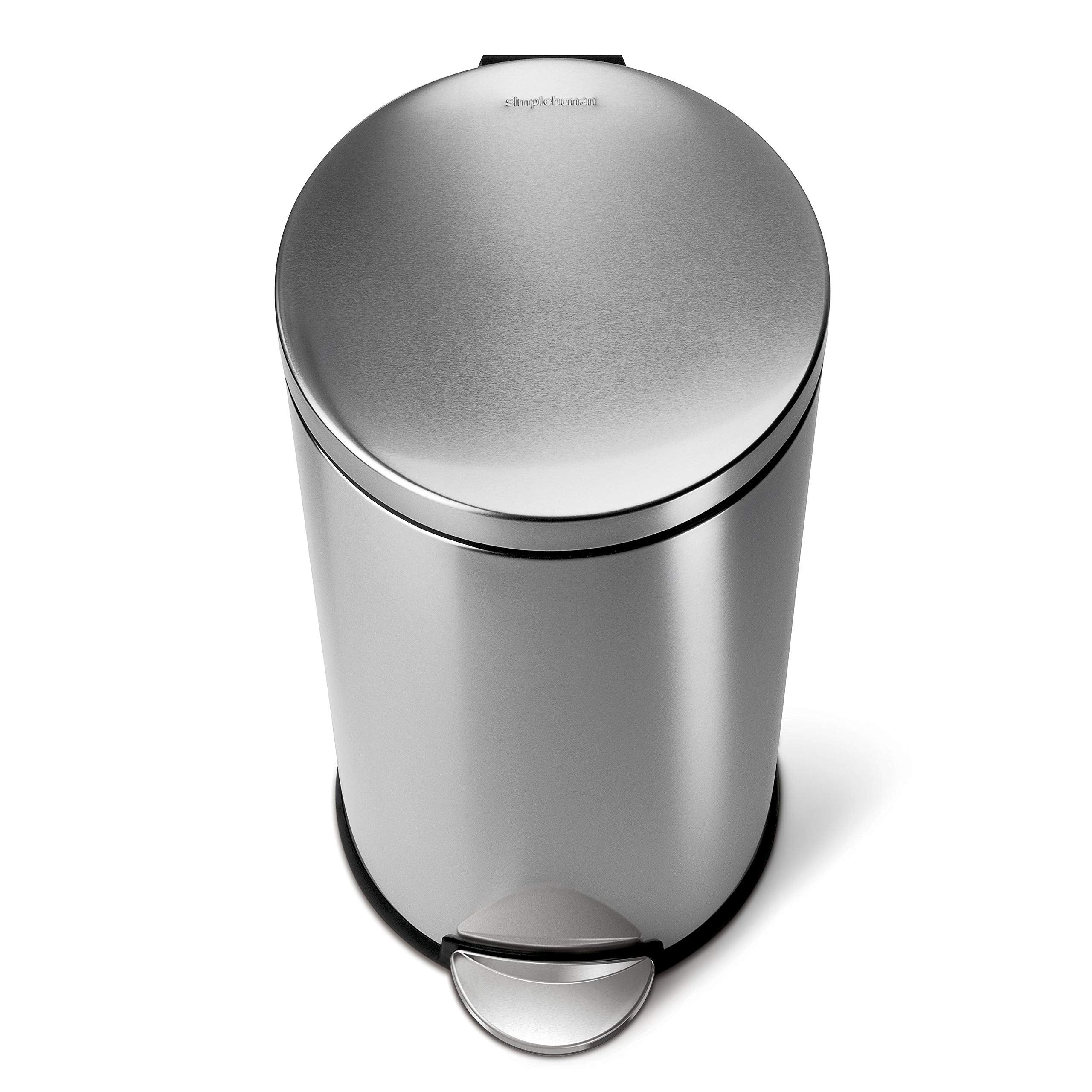 simplehuman seau intérieur amovible en plastique recyclé facilitant nettoyage