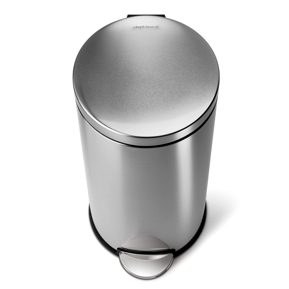 simplehuman seau intérieur amovible en plastique recyclé facilitant nettoyage
