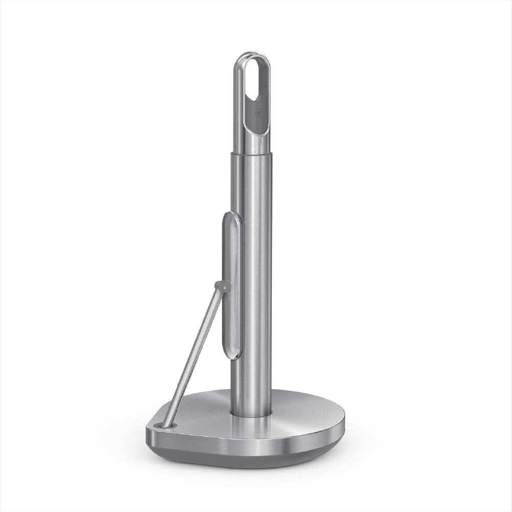 simplehuman vue de face sur plan de travail montrant gain de place