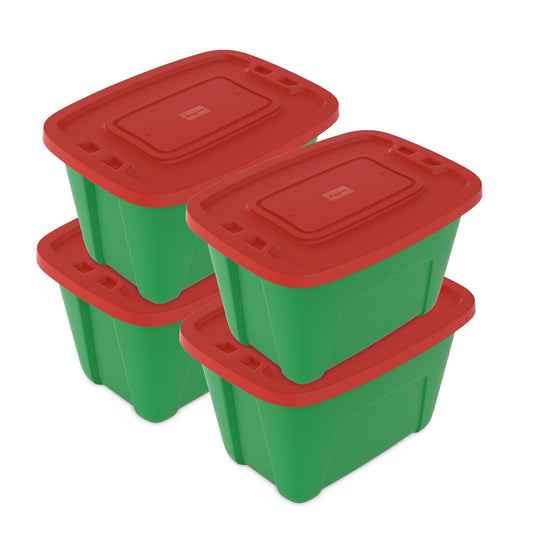 SIMPLYKLEEN vue avant du lot vert et rouge pratique pour organiser