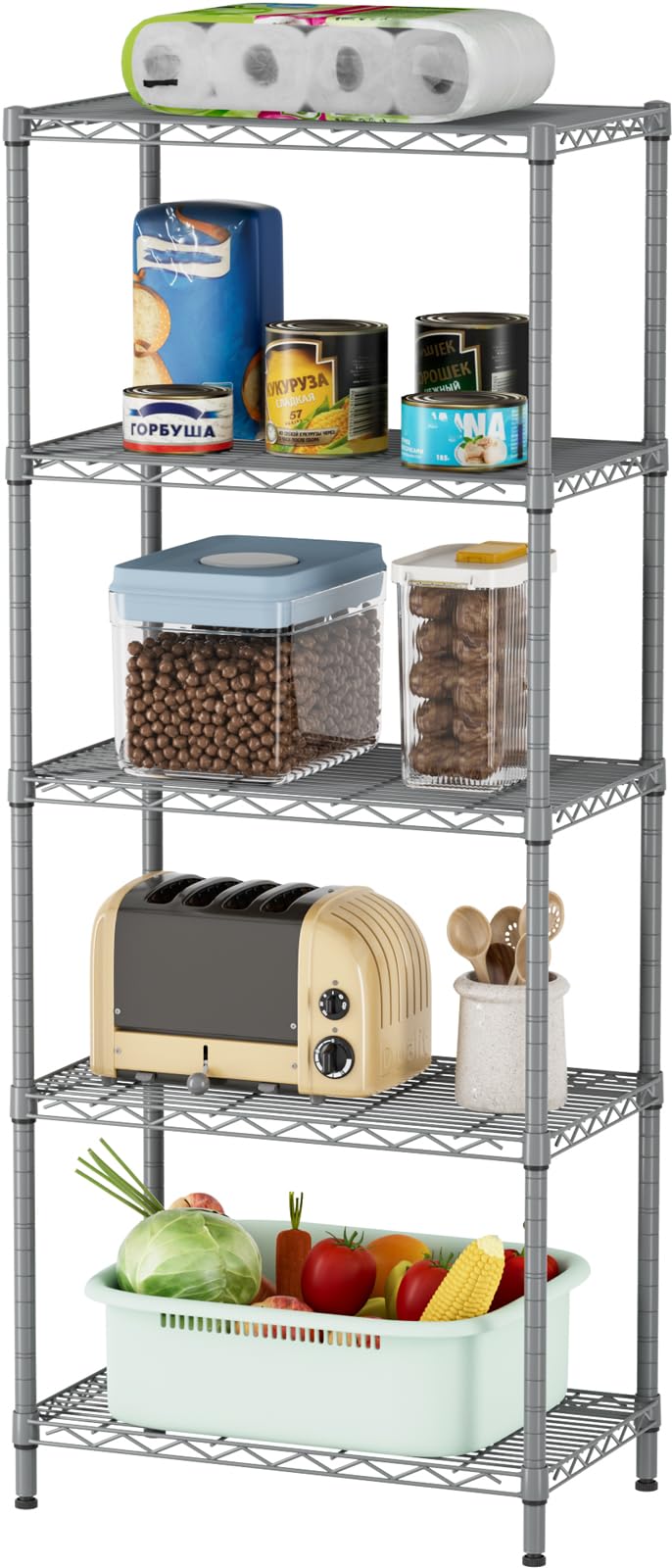 SINGAYE contenu du colis montrant montants, tablettes et clips inclus