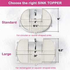 Sink Topper cadre en acier inoxydable offrant solidité et stabilité
