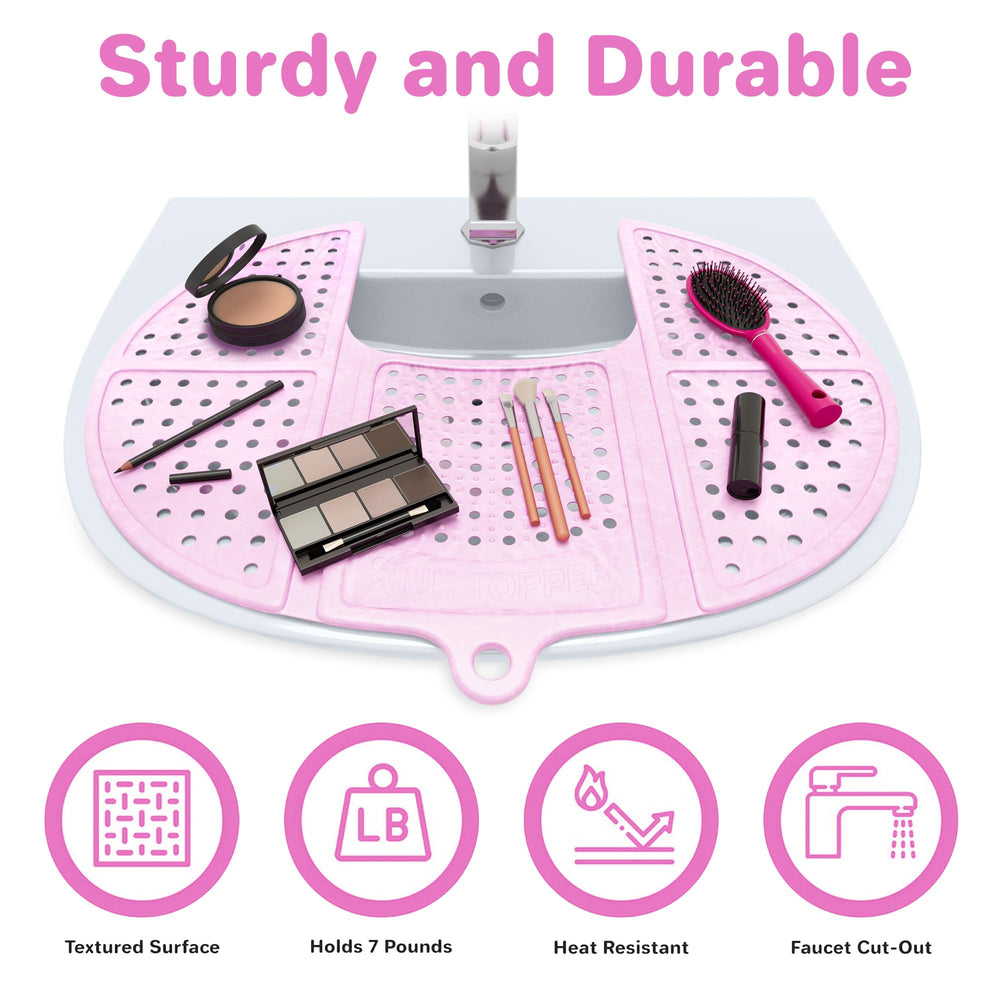 Sink Topper comparatif taille posé sur lavabo pour guidage mesure