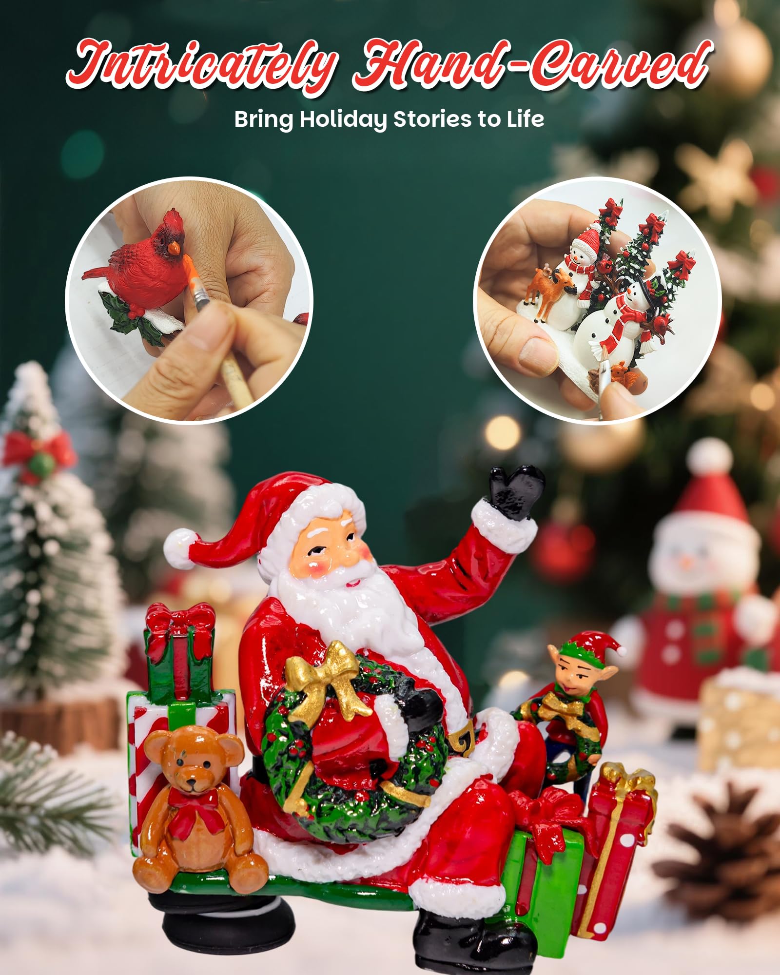 sinofayar détails du traîneau Père Noël décor focal attirant