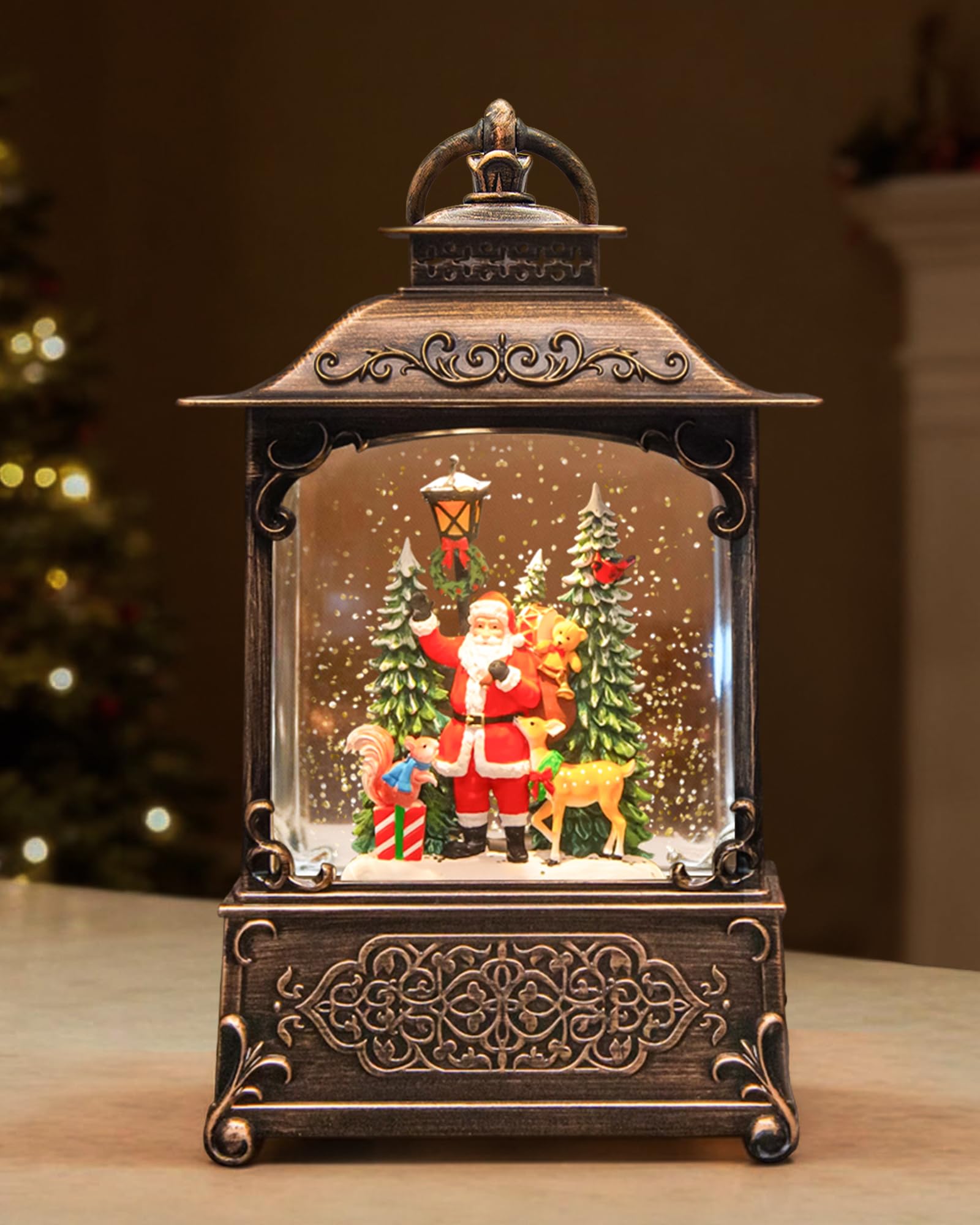 sinofayar lanterne vue avant, décor de Noël saisissant