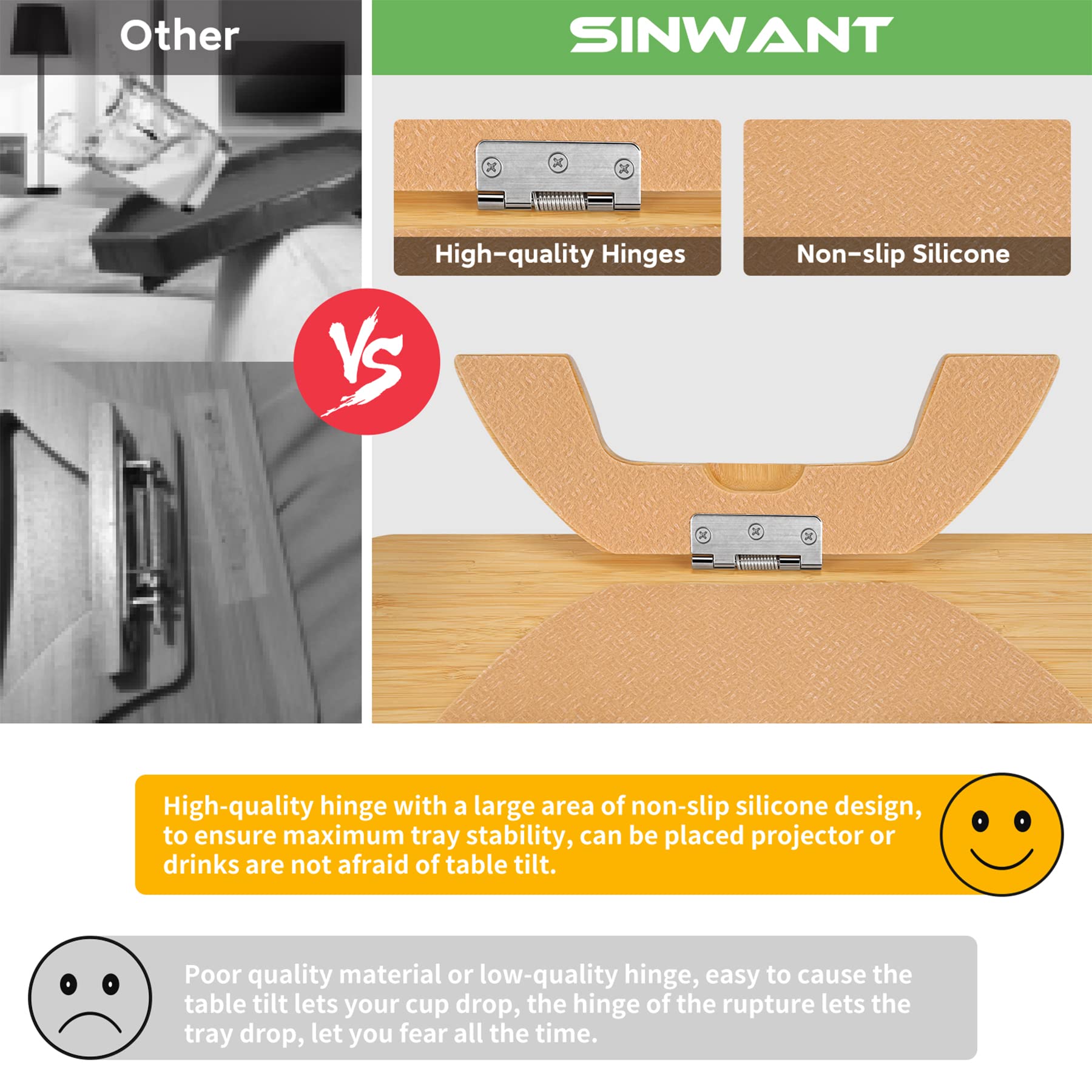 SINWANT fixation à ressort serrée sur accoudoir offrant maintien sécurisé