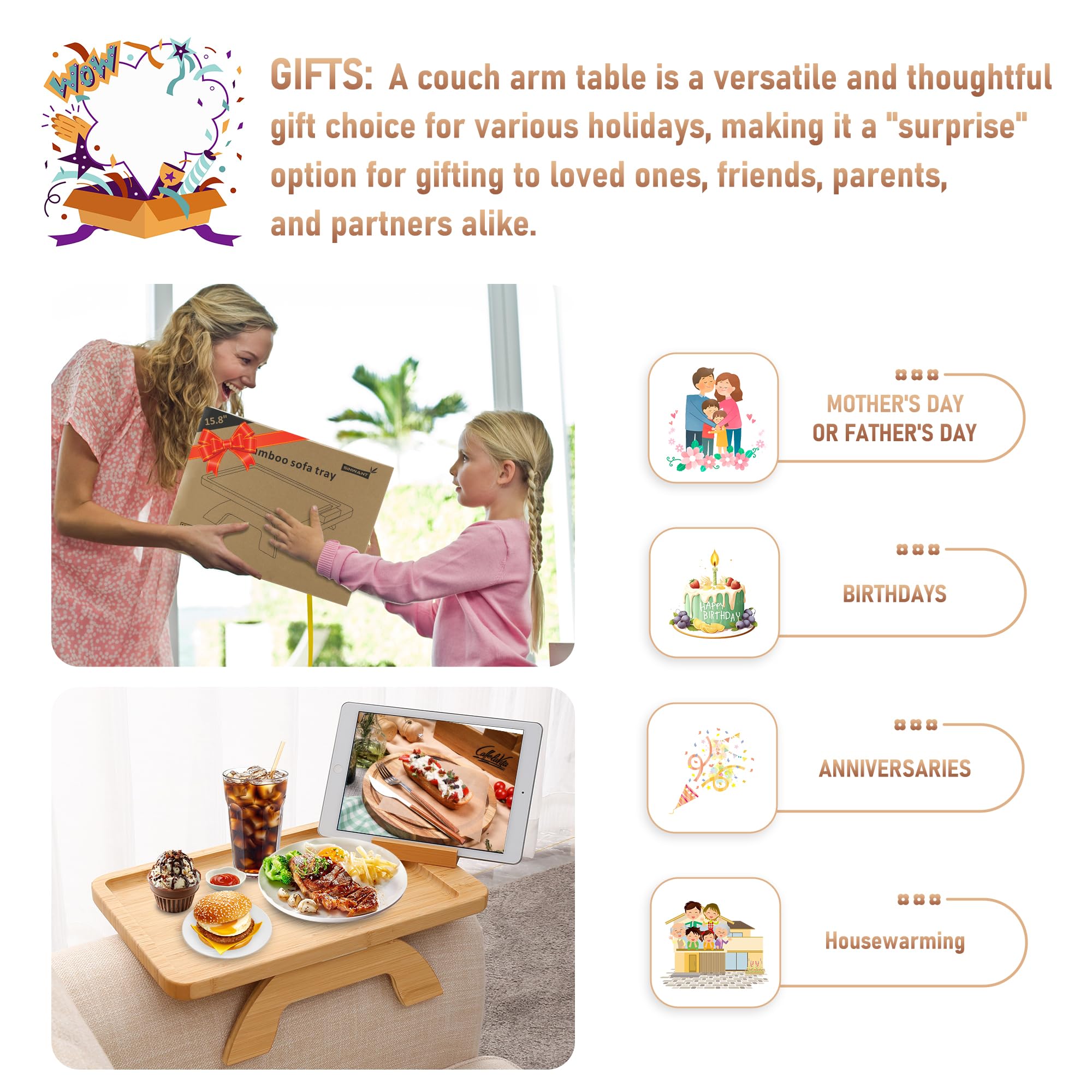 SINWANT tablette pliée pour rangement compact et gain de place