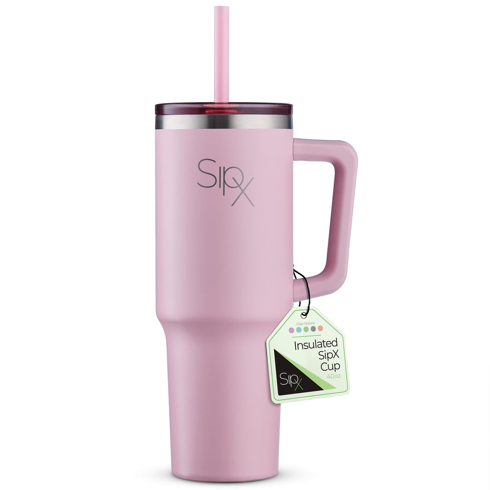 SIPX gobelet face avant rose montrant design élégant et capacité