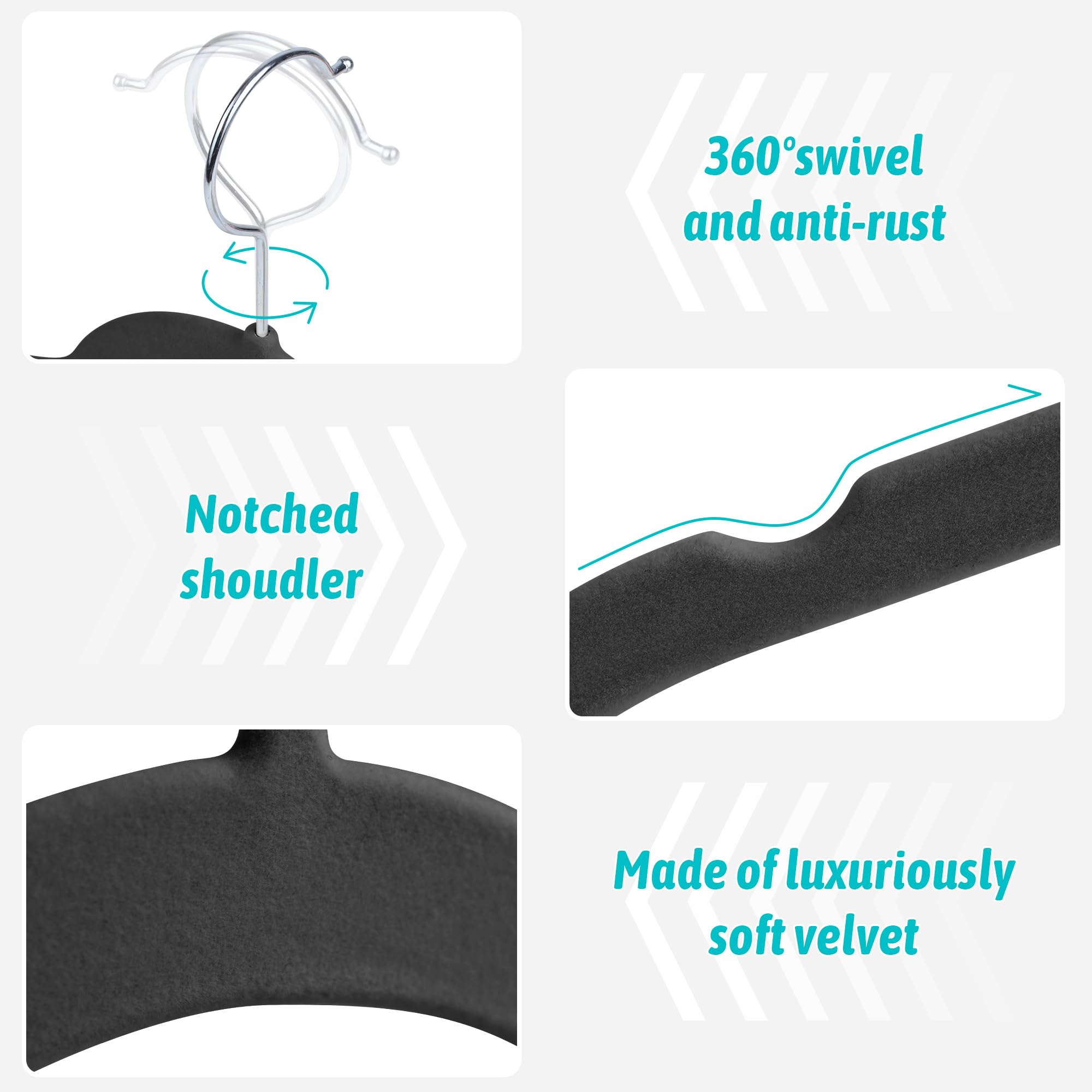 Sishynio crochet pivotant 360° facilitant l'accès et la suspension