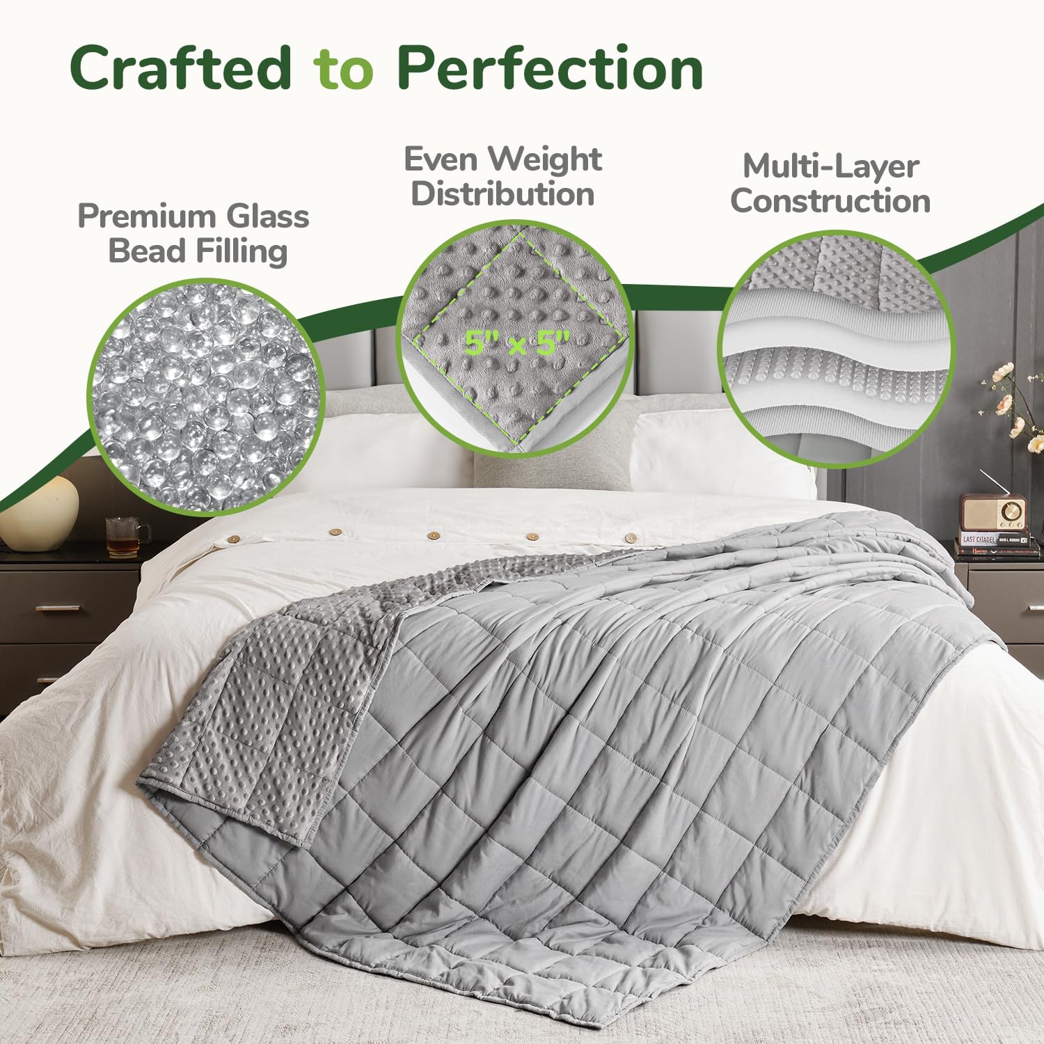 Sivio couverture sur lit en mise en scène pour ambiance cocooning