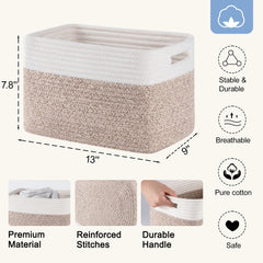 SIXDOVE panier rempli de serviettes, organisation compacte pratique