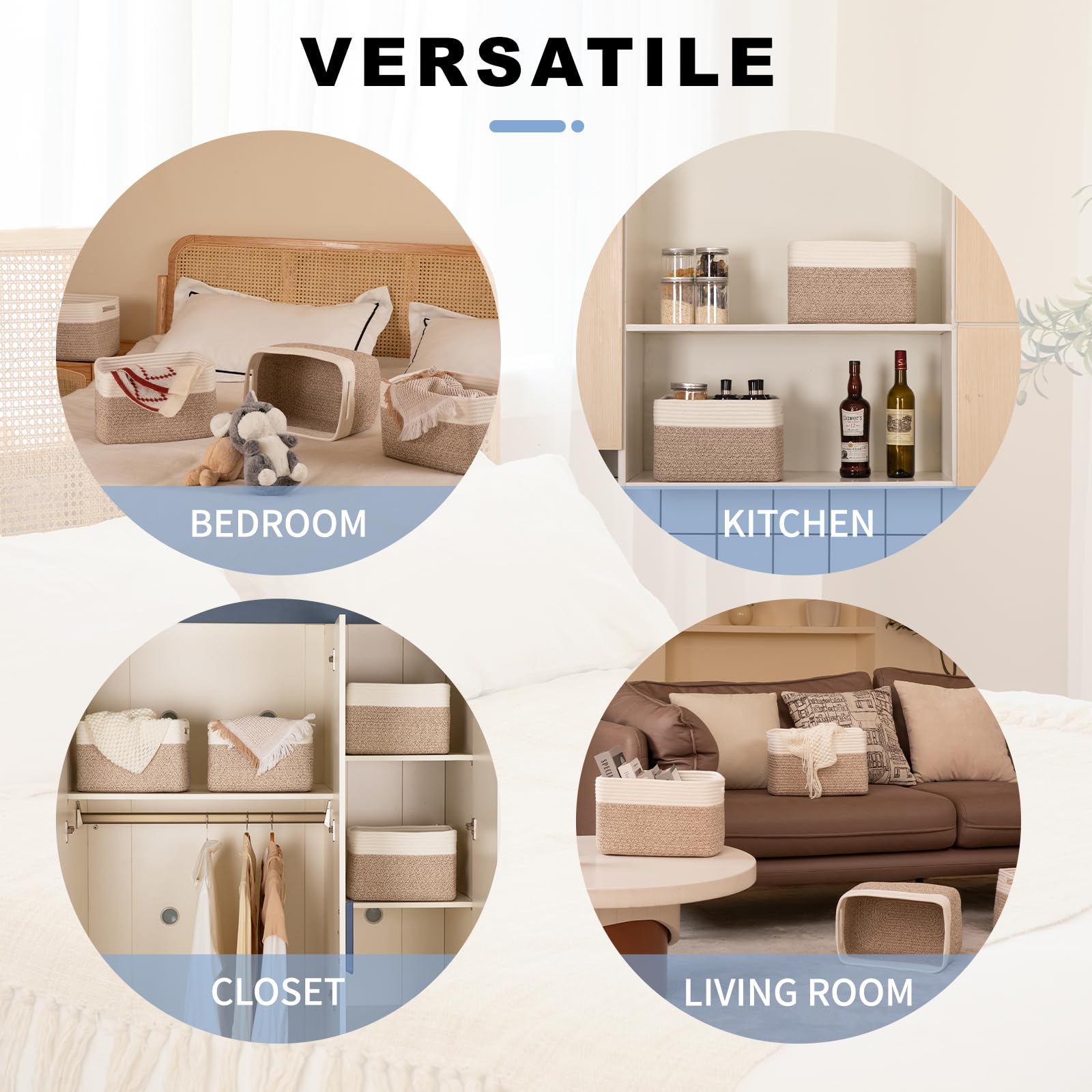SIXDOVE panier rangé dans placard, gain de place optimisé