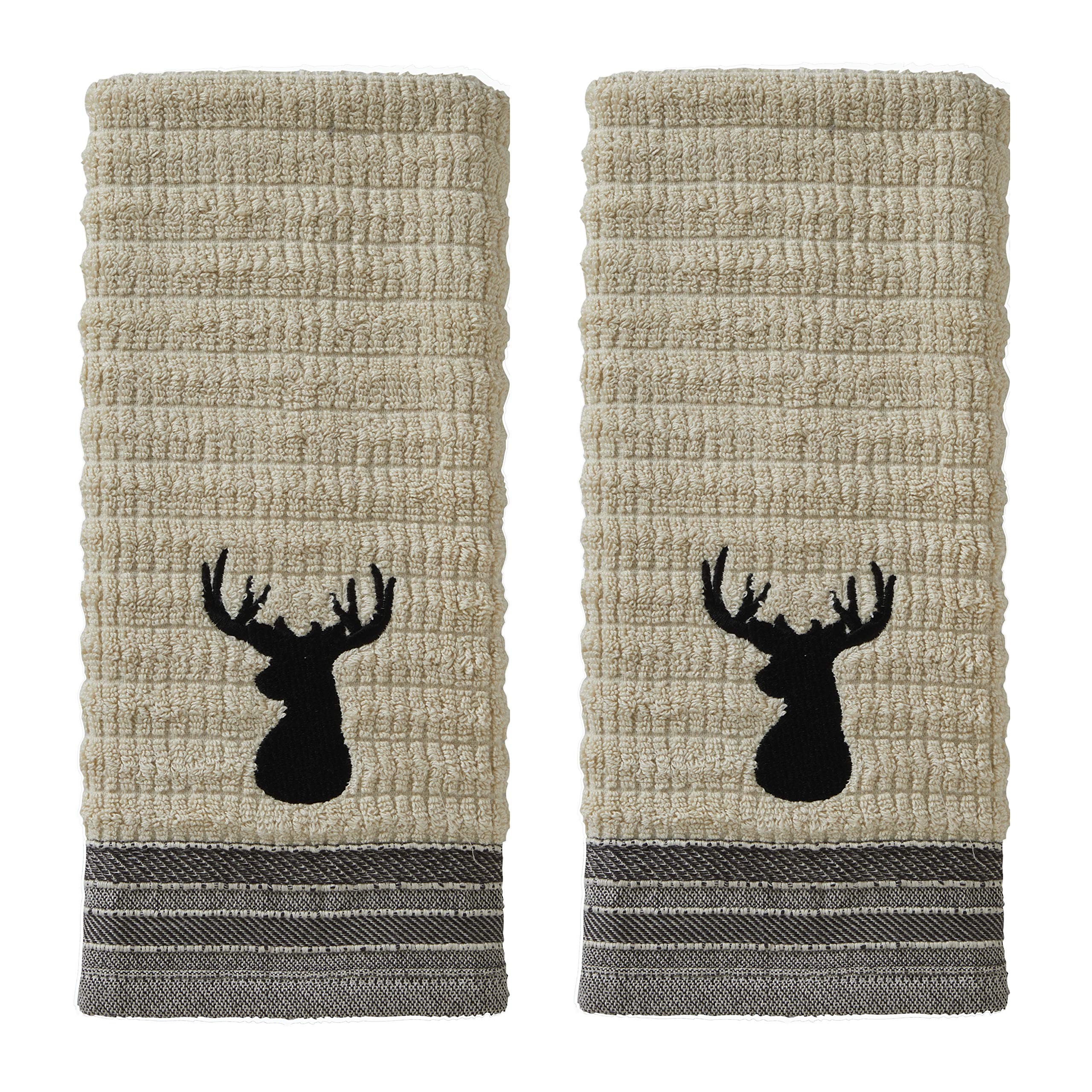 SKL Home serviette face avant montrant design wheat et style chalet