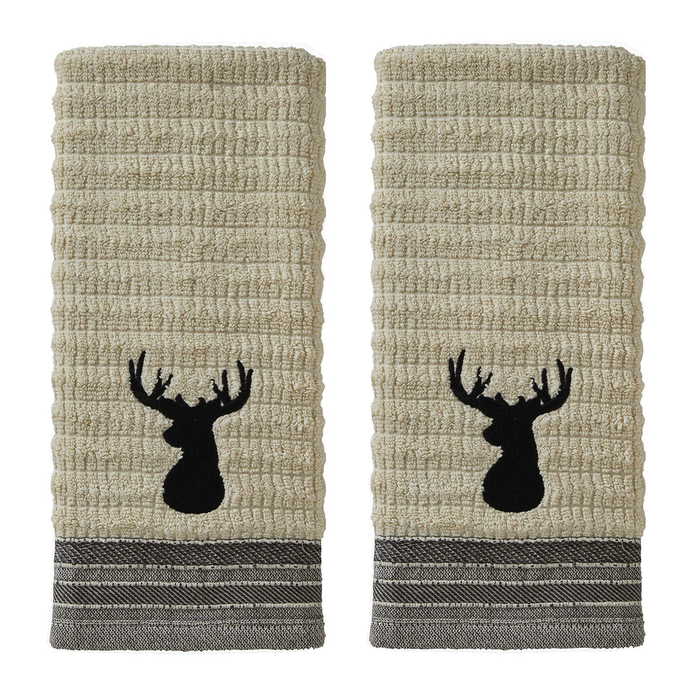 SKL Home serviette face avant montrant design wheat et style chalet