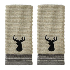 SKL Home serviette face avant montrant design wheat et style chalet