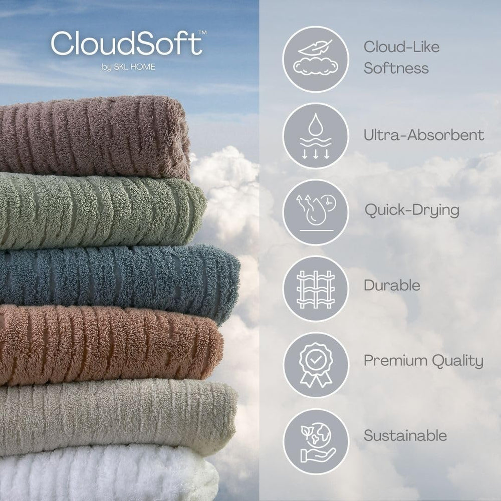 SKL Home pile CloudSoft 600 GSM illustrant densité et moelleux optimal