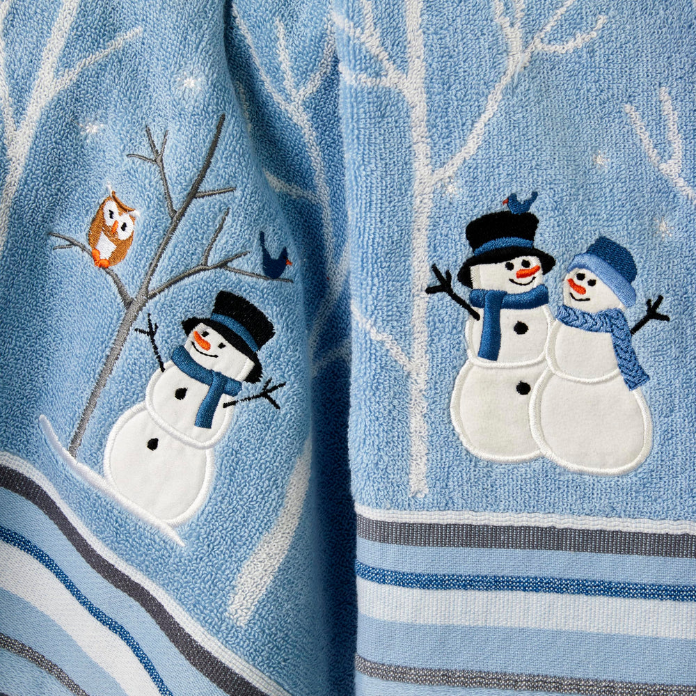 SKL Home serviette utilisée au lavabo apportant touche hivernale