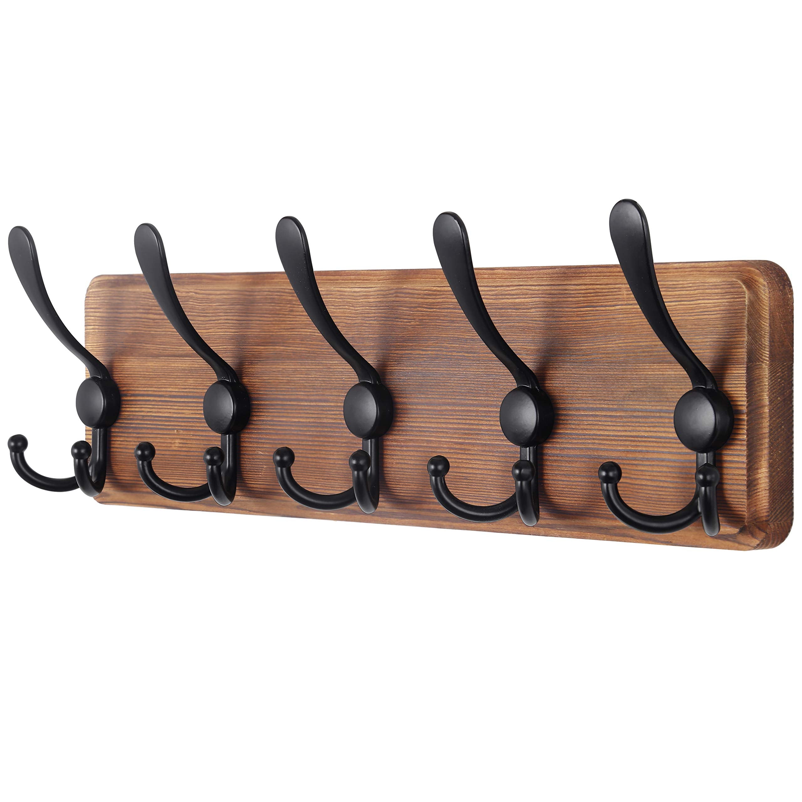 SKOLOO vue frontale du porte-manteau montrant design rustique et capacité