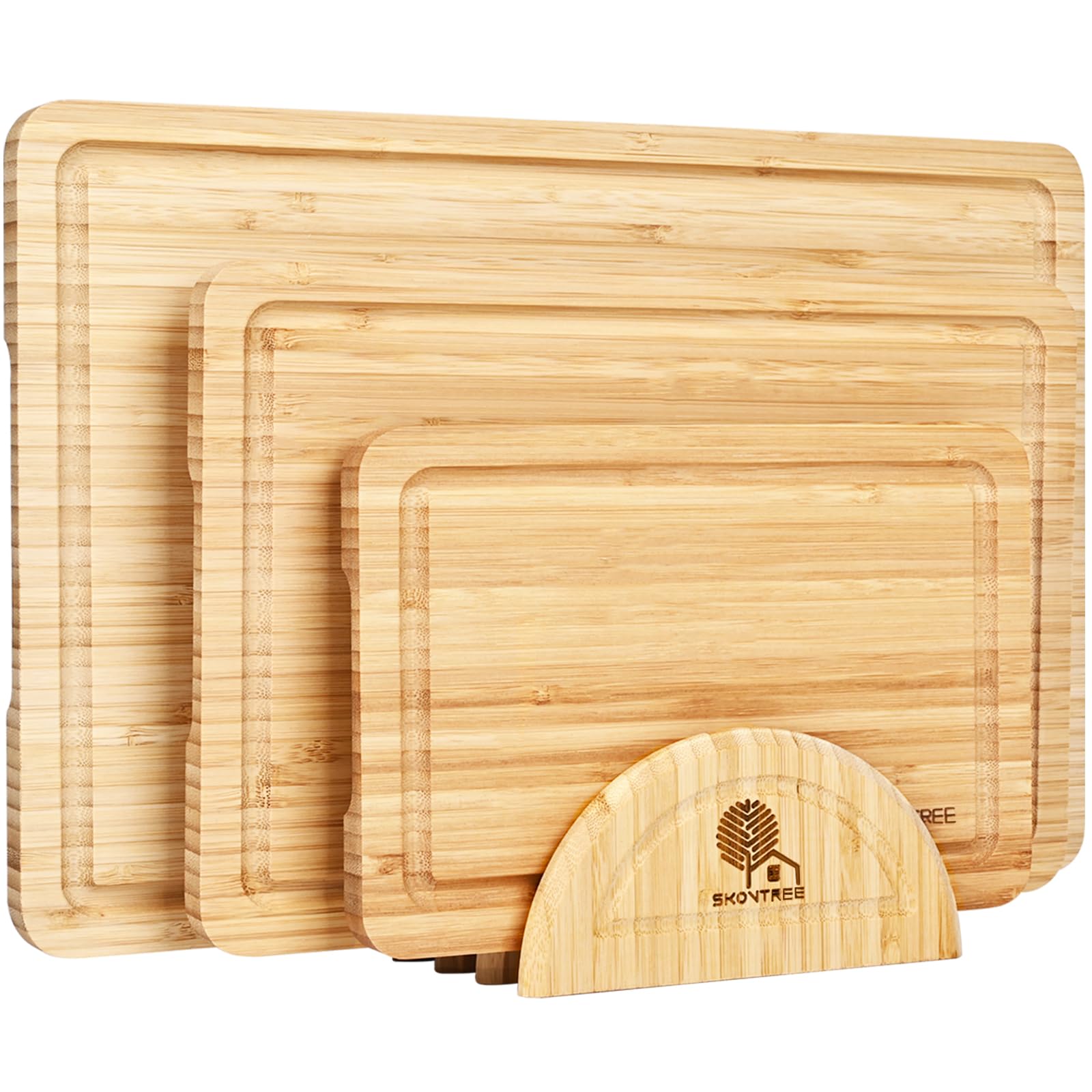 Skovtree ensemble de trois planches à découper vue avant pratique