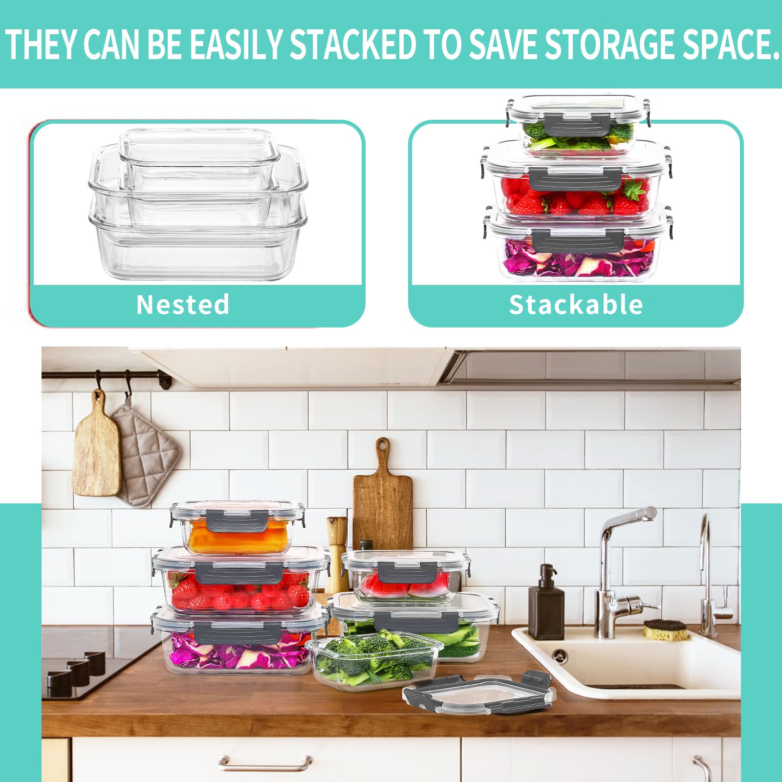 Skroam empilage dans frigo optimisant espace et organisation
