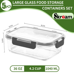 Skroam détail du verre borosilicaté montrant résistance et finition