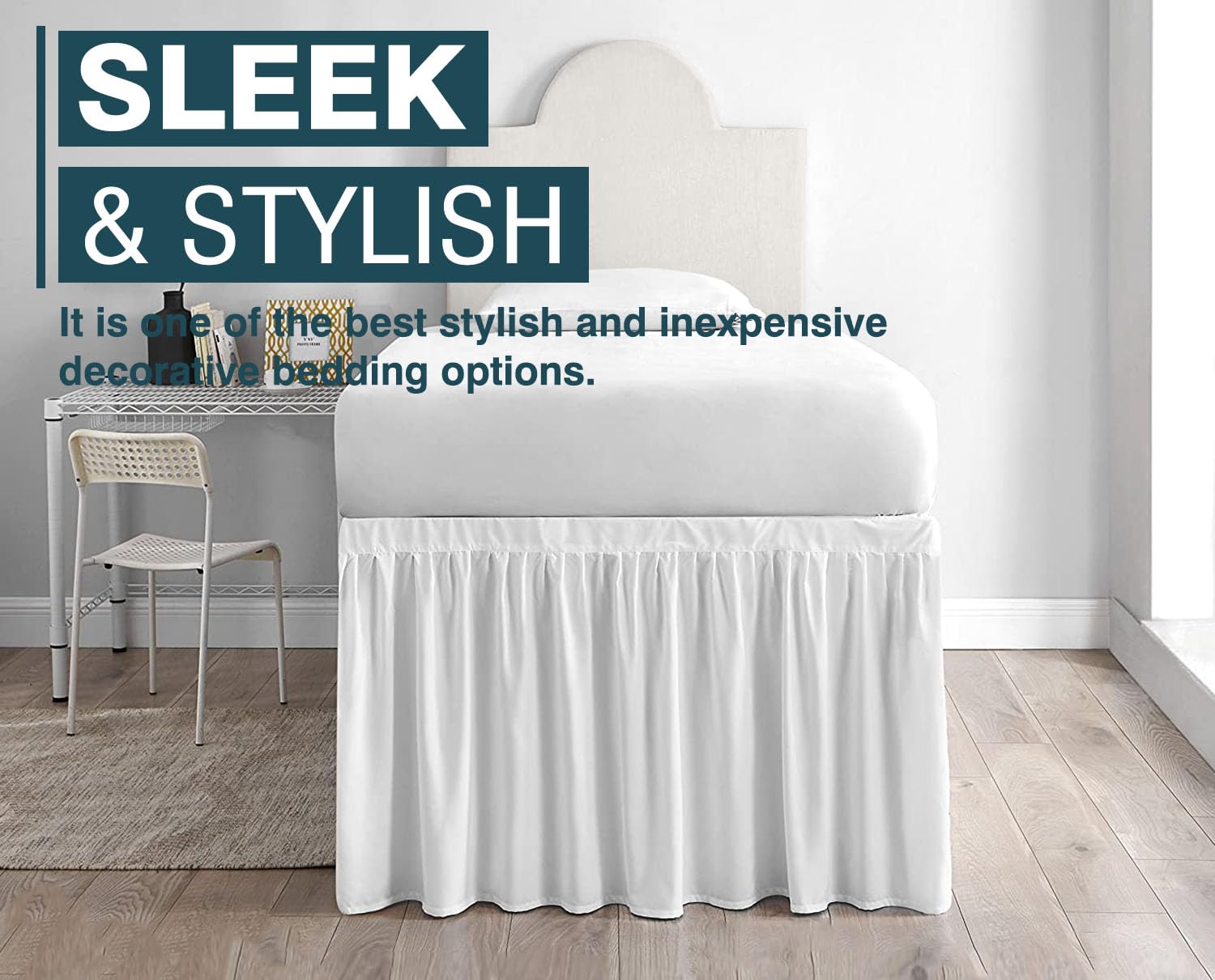 SKY BEDDINGS gros plan volants montrant le style raffiné