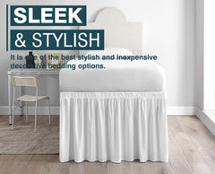 SKY BEDDINGS gros plan volants montrant le style raffiné
