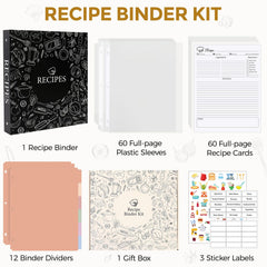SKYDUE fiche recette manuscrite illustrant espace pour ingrédients et étapes