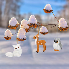 Skylety lot suspendu sur sapin pour décoration naturelle festive