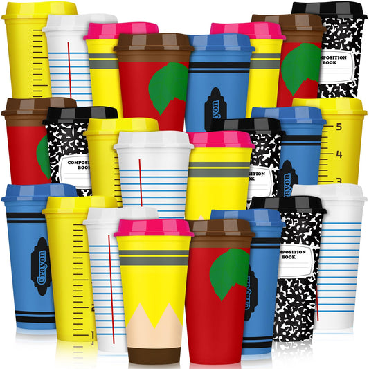 Skylety gobelet face motif scolaire, cadeau élégant pour enseignants