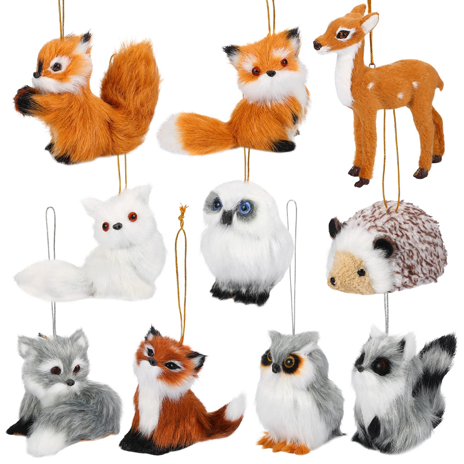 Skylety ornement face avant montrant animal mignon et charme rustique