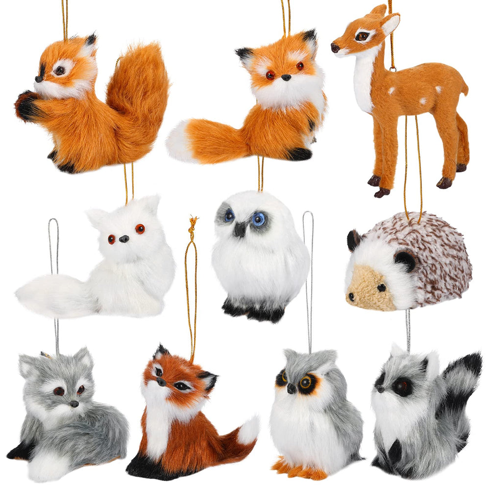 Skylety ornement face avant montrant animal mignon et charme rustique