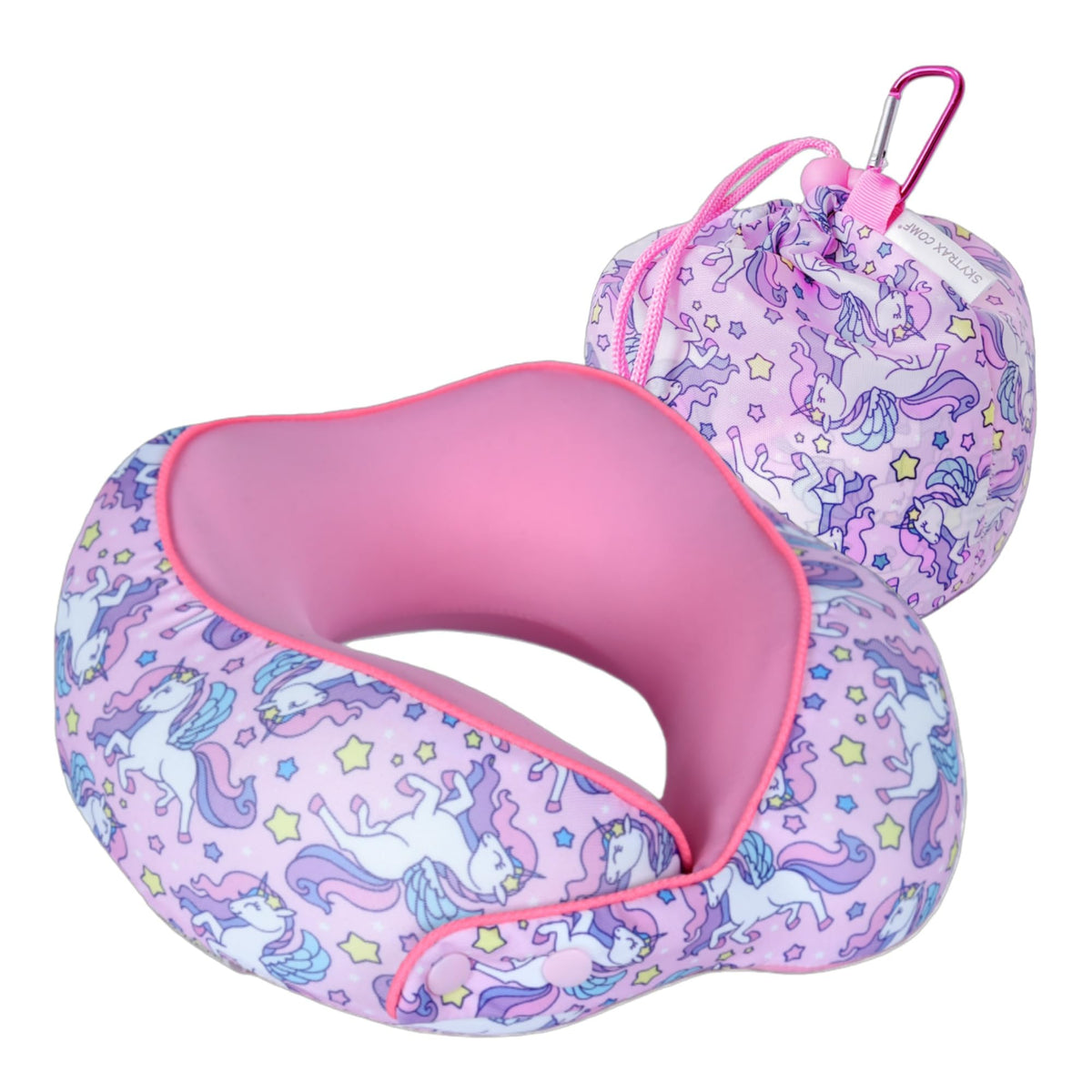 SKYTRAX COMF coussin licorne face avant montrant design ludique et confort